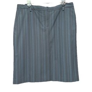 Isaac Mizrahi Pinstripe‎ Career Pencil Skirt Size 12 - fits like size 10